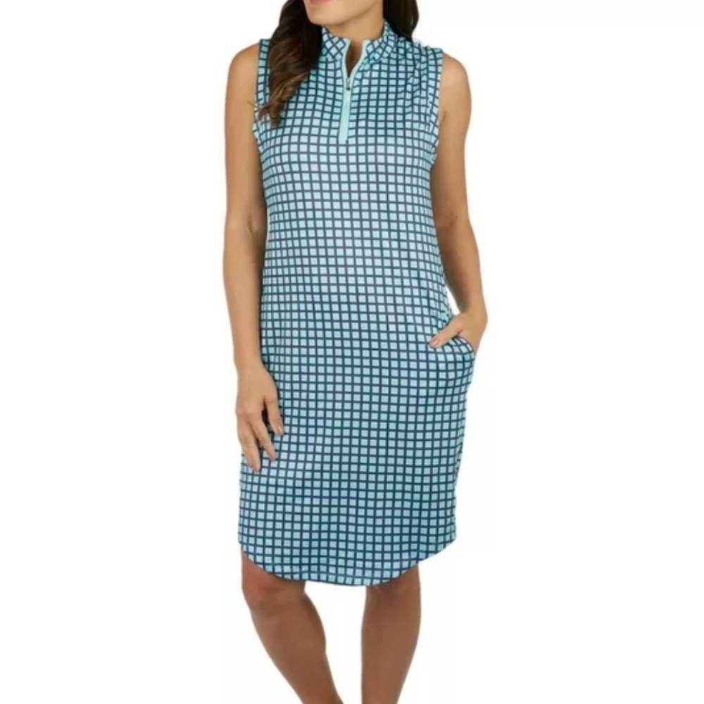 Lillie Green Womens Sport Golf Dress S Aruba Blue